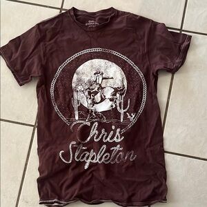 Gildan Men's Dark Brown Western Graphic Tee